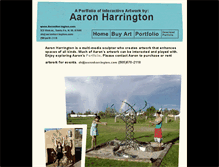 Tablet Screenshot of aaronharrington.com